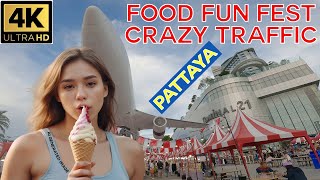 Pattaya Heavy Traffic in Low Season Food Fun Fest at Terminal 21 July 2024 Thailand [upl. by Torrlow]