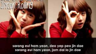 God of study OST JiyeonRolling Simplesingalong lyrics [upl. by Aztiray]