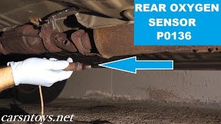 Rear Oxygen Sensor Replacement P0136 HD  After Catalytic Converter Oxygen Sensor [upl. by Lsil]