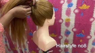 Different pony styleadvanced pony hairstyle ​⁠viraltrendingvideo [upl. by Sheeree]