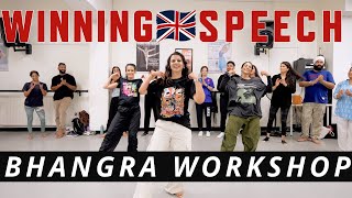 WINNING SPEECH BHANGRA WORKSHOP  LONDON  KARAN AUJLA  FOUR YOU  BHANGRA EMPIRE [upl. by Onirotciv]