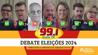 Debate Eleições 2024  Jaraguá do Sul [upl. by Junina]