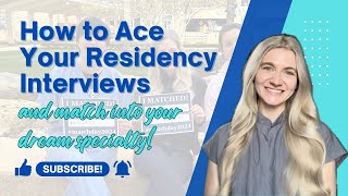 HOW TO PREPARE FOR RESIDENCY INTERVIEWS sharing the top tips I used to match into dermatology [upl. by Larine396]