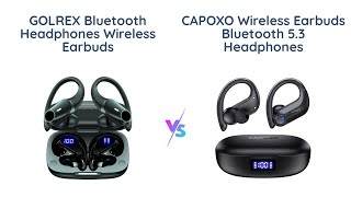 GOLREX vs CAPOXO Bluetooth Earbuds Comparison [upl. by Eserehc805]