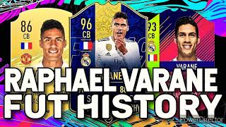 RAPHAEL VARANE FUT HISTORY  FIFA 13  FIFA 22  Raphael Varane Fifa Ultimate Team History [upl. by Atiuqcaj700]