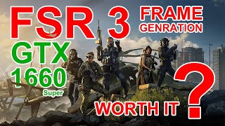 Gtx 1660 Super Warzone 3 FSR 3 Frame Genration FPS Test [upl. by Siouxie]