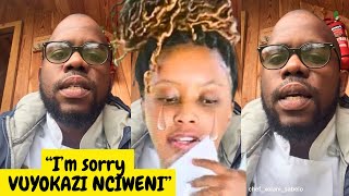 WATCH Xolani Salelo Asking Vuyokazi For Forgiveness After She Dumped HimVuyokazi Nciweni amp Xolani [upl. by Yseulta]