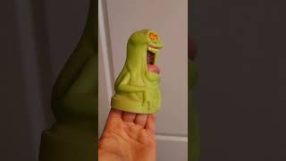 Slimer The Real Ghostbusters Cartoon 1984 Vinyl Figure Toy Ecto Plasm Bubble Bath Cover Ghost Movie [upl. by Roosnam]