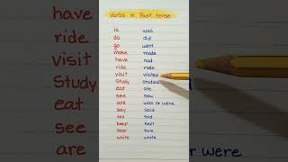 Verbs in Past tense english getenglishtips englishlanguage subscribe shorts [upl. by Ardekan981]