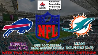 Thursday Night Football Charity Livestream Bills 10  Dolphins 10 [upl. by Kelila]