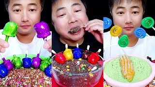 eat candy all delicious very asmr with sesame seeds show crispy voice [upl. by Adelind553]