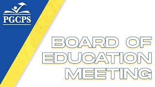 PGCPS Board of Education Vote to Meet in Closed Session 11142024 [upl. by Ahsetal]