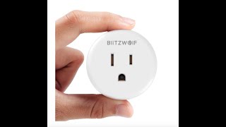 Smart Plug BlitzWolf BWSHP1 quick unboxing alexa amp google home enabled [upl. by Meenen]