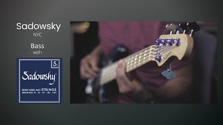 Sadowsky NYC Satin Bass  Sadowsky Blue Label Nickel Strings Great [upl. by Xanthus]