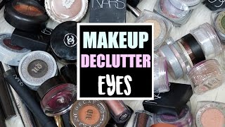 MAKEUP COLLECTION DECLUTTER 2016  EYESHADOWS [upl. by Declan]