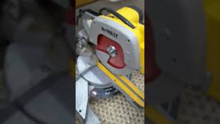 DeWalt DW707LX 115v Sliding Mitre Saw Review [upl. by Assiroc]