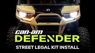 CanAm Defender  Street Legal Kit Install  WD ELECTRONICS [upl. by Aniras]