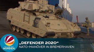 „Defender 2020“ 20000 USSoldaten beim NatoManöver in Bremerhaven [upl. by Dominik520]