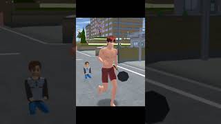 Sakura school simulator short short androidgame indonesia [upl. by Solracsiul]