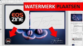 Photoshop  Actie maken om watermerk te plaatsen Dutch [upl. by Ydne]