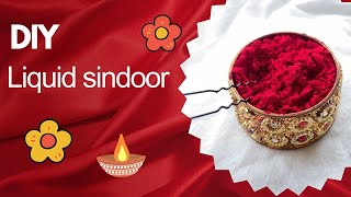 DIY Liquid sindoor at home 🏠 video youtubevideo youtube subscribe [upl. by Ro]