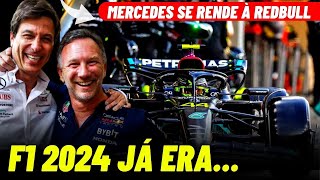 ADEUS À LUTA 😱 MERCEDES REVELA TEMOR CONTRA A RED BULL EM 2024 NA FORMULA 1 [upl. by Sirahc724]