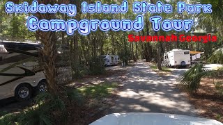 Skidaway Island State Park Campground Lets take a Tour Fulltime RVing [upl. by Rosemari]