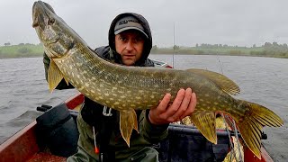 Float fishing for pike  Hard fighting pike [upl. by Malti]