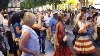 Virgin Mary Macarena Religious Procession  Seville Spain [upl. by Kwan]