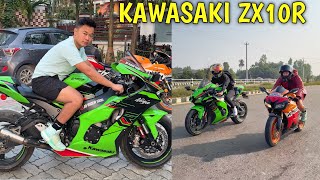 RIDING KAWASAKI ZX10R IN NEPAL  UPPER MUSTANG CHINA BORDER WITH ALISHA KHADGI RAJKUMAR THAPA MAGAR [upl. by Cristin567]