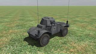 Storm of War  Battle of Britain Flight Sim engine features armored car Panhard 178 [upl. by Akemehc]