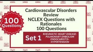 100 Cardiovascular Questions and Answers Cardiac System Nursing Exam Questions Test [upl. by Nathanial]