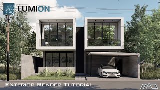 Lumion 11 exterior render settings [upl. by Atinuj]