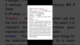 Class 7th English lesson Chivvy solutions [upl. by Nezam]