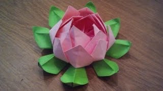 How To Make an Origami Lotus Flower [upl. by Ytirahs911]