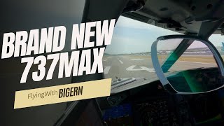 Takeoff in a Brand New 737 MAX  Boeing Delivery Flight [upl. by Julius]