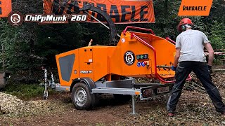 ChiPpMunk 260 wood chipper by Vandaele [upl. by Samara]