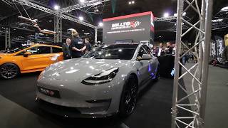 Tesla Active Sound 3 CyberTruck S X Milltek AutoSport Int [upl. by Aynor]