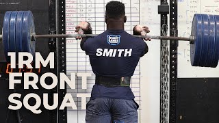 Chandler Smith quot1RM Front Squatquot Full Workout  2020 CrossFit Games [upl. by Helbonia790]