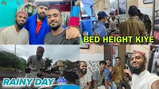 🌧️ Rainy day routine  Bed Ki height upar Kiye  Shafique Bhai Ke Liye Shayari 😍 [upl. by Hawken]