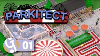 🎡 Full Release  Lets Play Parkitect Ep 01 [upl. by Wolsniw]