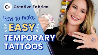 How To Make EASY Temporary Tattoos ✨  A Beginners Cricut Guide [upl. by Ed]