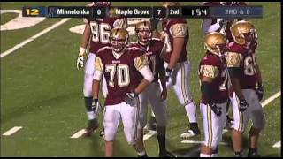 Minnetonka vs Maple Grove Section 6A High School Football [upl. by Ahens]