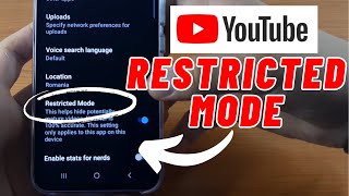 How to Disable RESTRICTED Mode on YouTube  2024 [upl. by Qerat]