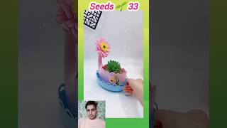 New plastic bottle craft garden  প্লাস্টিক বতোল বাগান seedsplants33 short garden craft bottle [upl. by Lounge]