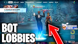 Como ENTRAR en un BOT LOBBY en Fortnite CAPITULO 5 2024 Fortnite Bot Lobby Tutorial [upl. by Uaerraj]