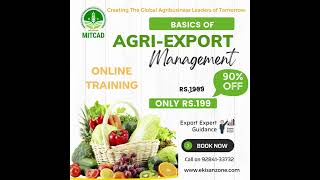 Certificate Course in Agriculture Commodity Export Manegement [upl. by Nicolas]