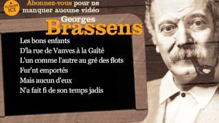 Georges Brassens  Le vieux Léon  Paroles  karaoké [upl. by Akcebar]