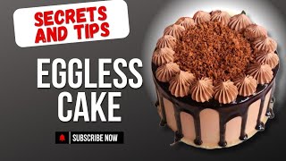 “﷽” Eggless Chocolate Cake Without Oven Detail Recipe With Frosting [upl. by Charron]