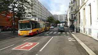 Trajet de la ligne bus Soléa Mulhouse C6 Carrefour  Collines Ikéa [upl. by Van714]